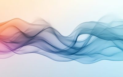 Abstract flowing waves in gradient colors, creating a smooth and calming visual effect.